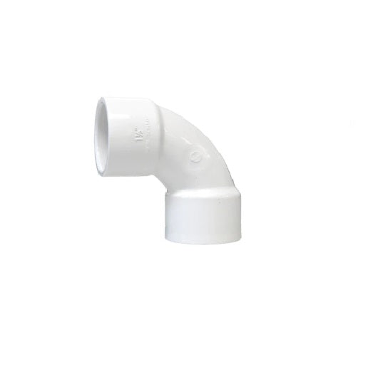 1.5" 90 Sweep Elbow, Slip x Slip