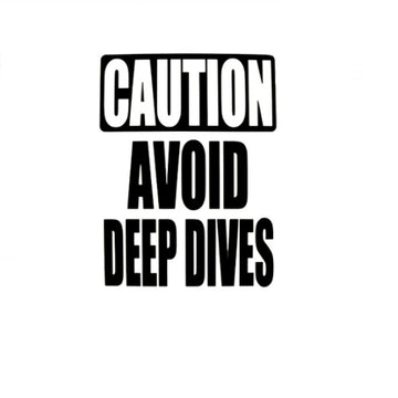 Pool Sign CAUTION AVOID DEEP DIVES