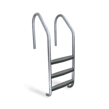 Olympic 95000G Stainless Steel Ladder w/ Grey Treads