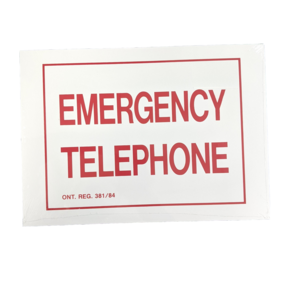 97739 EMERGENCY TELEPHONE Sign, 14" x 10"