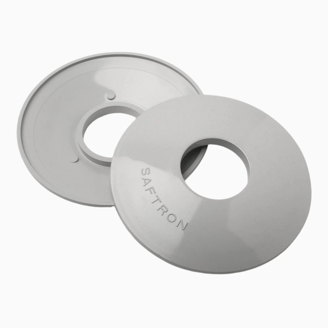 Saftron ESC-G High Impact Polymer Escutcheon, Grey (Set of 2)