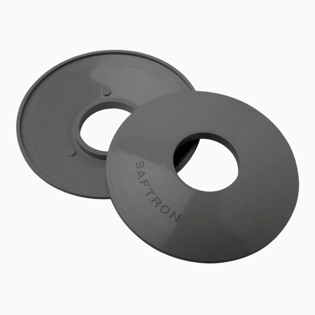 Saftron ESC-GG High Impact Polymer Escutcheon, Graphite Grey (Set of 2)