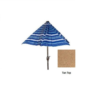 Global Pool Products 7 1/2' Red Striped Umbrella