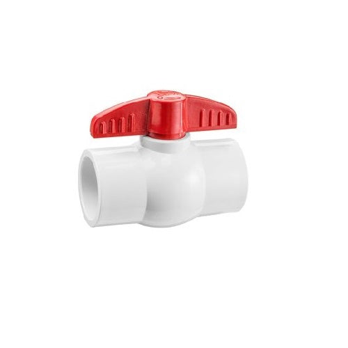 1" PVC MIP Ball Valve 301-3010W, White