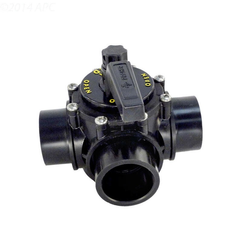 Praher OV3-1503 1.5" 3-Way Ball Valve, Threaded