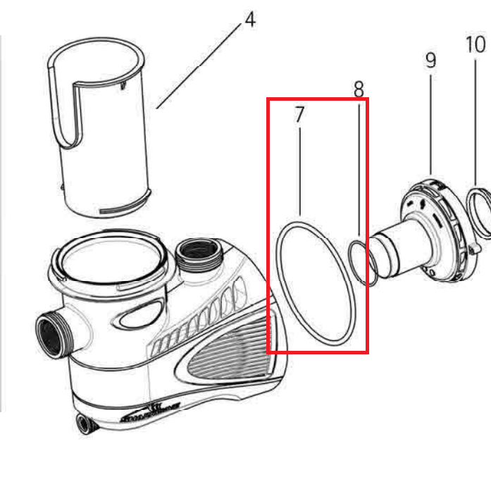 Carvin 47-0362-07-R Strainer Body Main O-ring