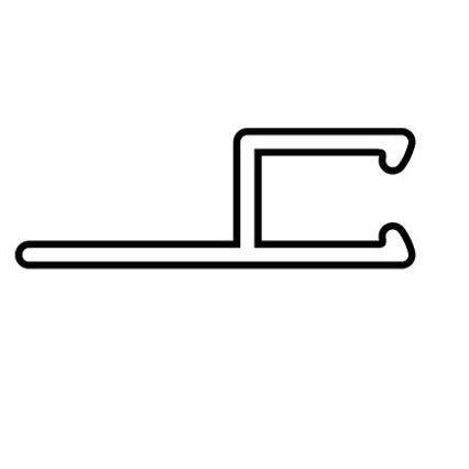 White Single Track Top Mount Coping 10 ft.