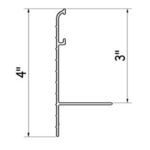 Flexible Aluminum Coping Kit For Fiberglass Pools, White 128 ft.