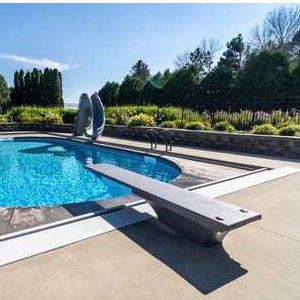 Global Pool Products GPP-DB-GX6-G GX6 6' Diving Board, Grey