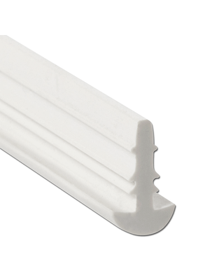 Tee Bead Flexible Liner Lock, White, Roll of 1000'