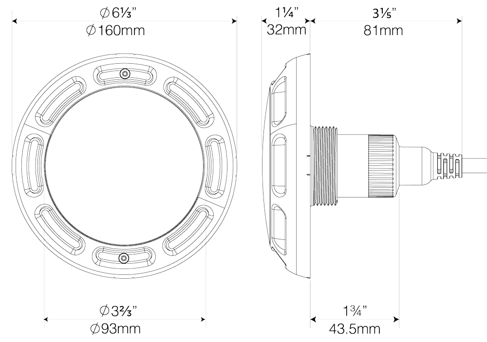 PAL 64-EGN-80 EvenGlow Return Fitting Light