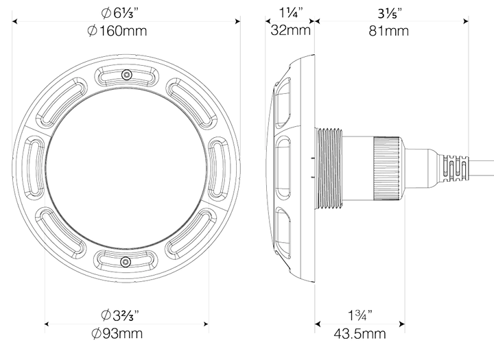 PAL 64-EGN-80 EvenGlow Return Fitting Light