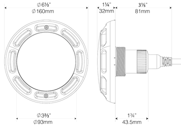 PAL 64-EGN-150 EvenGlow Return Fitting Light