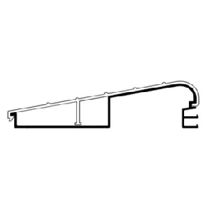 Aluminum Patio Coping Kit - 18x36 ft