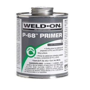 Weld-On P-68 Quart PVC Primer Clear