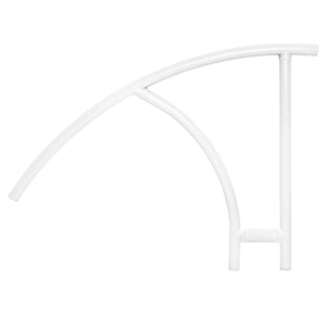 Saftron CBTRTD-144-W 44" Cross Braced Triton Return to Deck Handrail, White