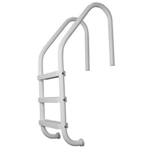 Saftron P-324-L3-W 3 Step Polymer Finish Inground Pool Ladder, White