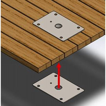 Global GLCWDA Wood Deck Anchor Plate