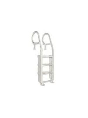 Olympic ACM-41AS Adjustable Resin Deck Ladder, White