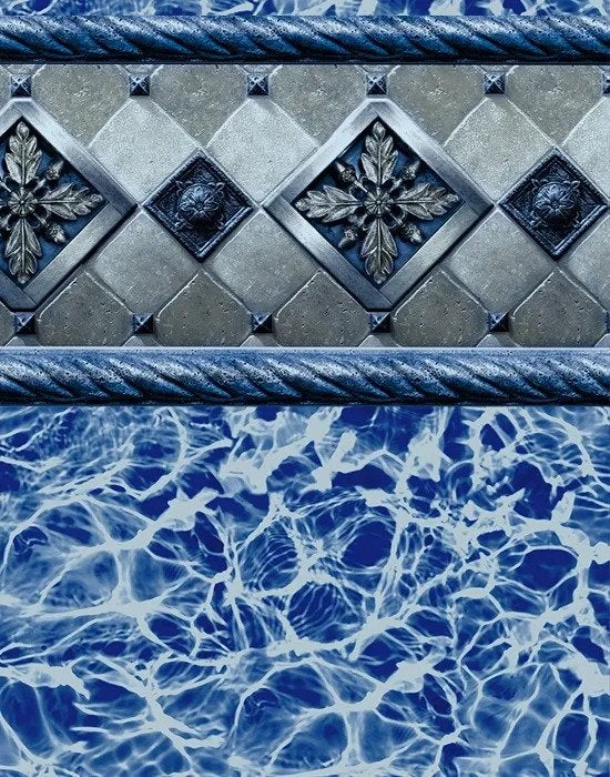 Deluxe Beaded Above Ground Pool Liner Bayview Slate