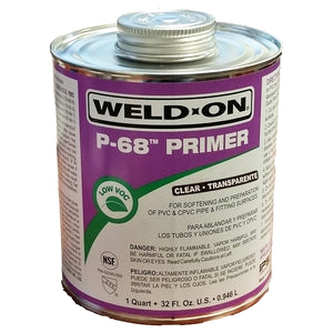 Weld-On P-68 Quart PVC Primer Purple